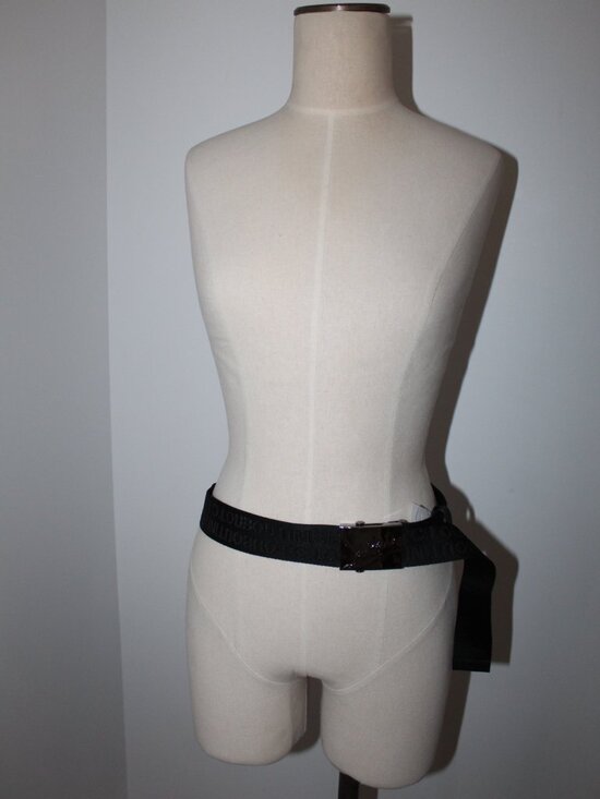 NEW Christian Louboutin Black Silver Adjustable Ruisbuddy Belt 100 and 85 main image 4